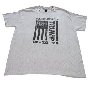 Rapid Dominance Mens X-Large Inauguration Trump Gray Black Graphic Tee T Shirt